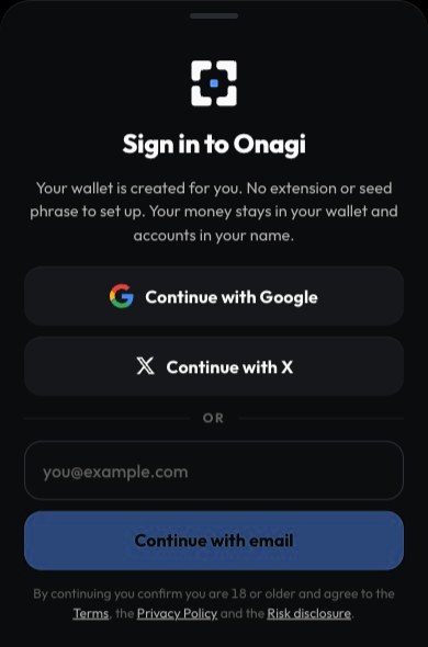 Kavi sign-in options: Google, X and email.